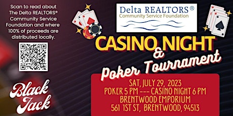 Delta REALTORS Community Service Foundation Casino Night & Poker Tournament