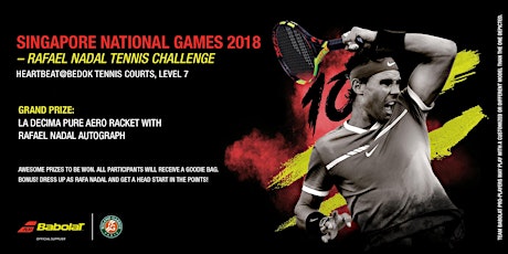 Singapore National Games 2018 Rafael Nadal Tennis Challenge  primary image
