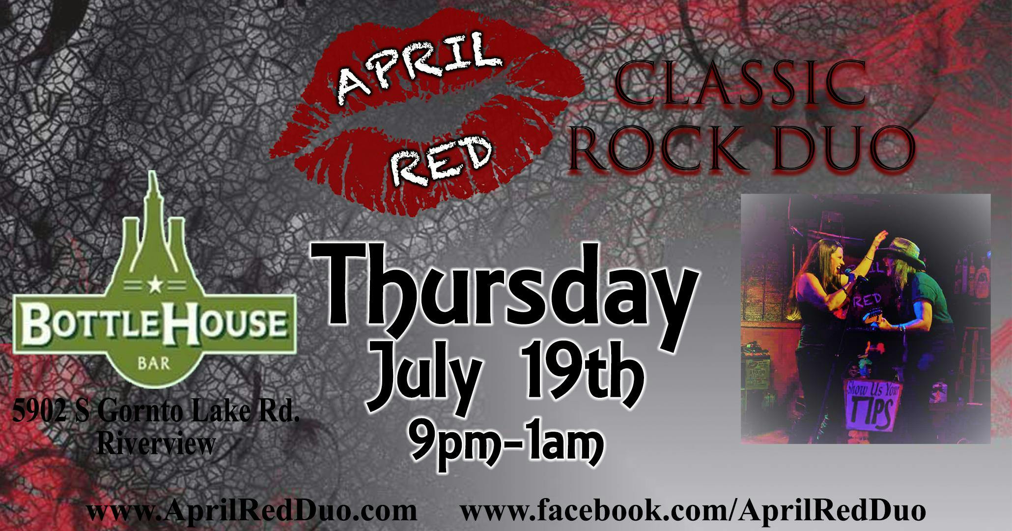 April Red debuts at The Bottle House Bar in Riverview!