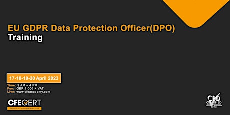 EU GDPR Data Protection Officer(DPO) - ₤1000
