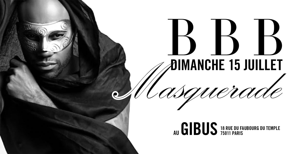 BBB the only gay black party in Paris every sunday