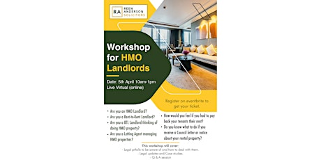 Workshop for HMO Landlords