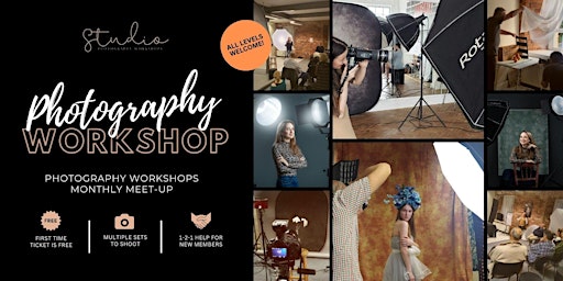 Studio Photography Workshops - Monthly Meetup (All welcome) primary image
