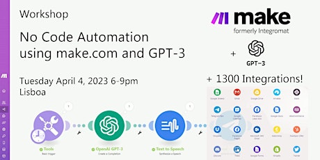 No Code Automation Workshop using make.com and GPT primary image