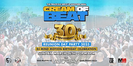 CREAM OF BEAT 30TH ANNIVERSARY REUNION DAY PARTY
