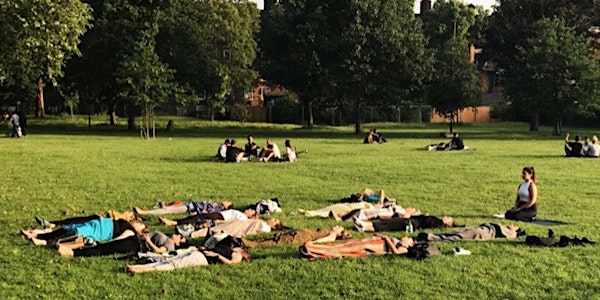 A Yoga Class Outdoors for People Who Have Experienced Cancer