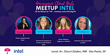 Imagen principal de Aniversário Cloud Girls - Presencial - Intel