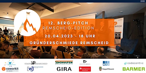 12. BERG-PITCH -  Das Startup-Event im Bergischen Land - Remscheid Edition
