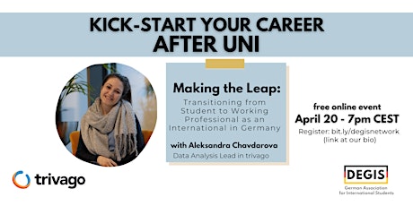 Primaire afbeelding van Making the Leap: From Student to Full-time as an International in Germany