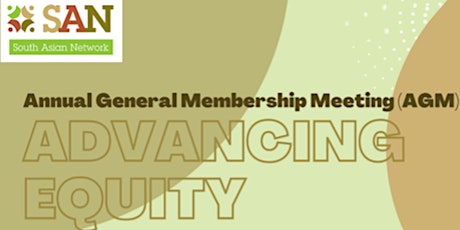 SAN Annual General Membership Meeting - Advancing Equity in the OPS