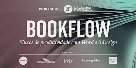 Imagem principal do evento Bookflow: fluxos de produtividade com Word e InDesign – RJ, 28 de julho