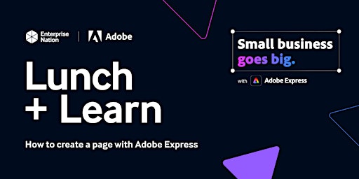 Lunch and Learn: How to create a page using  Adobe Express