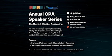 Annual CPA Speaker Series: The Current World of Accounting