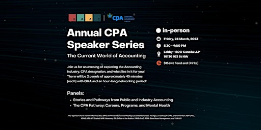 Annual CPA Speaker Series: The Current World of Ac