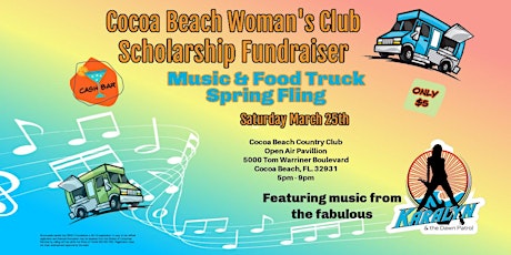 Cocoa Beach Woman's Club Music & Food Truck Spring Fling