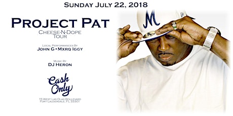 Project Pat - Cheese N Dope Tour primary image