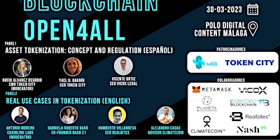 Blockchain Open4All - Tokenización de activos con Token City