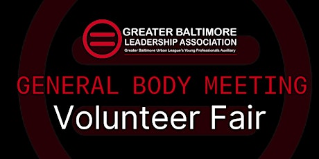 March 2023 General Body Meeting and Volunteer Fair