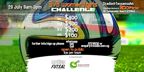 3 vs 3: Women / Girls Futsal Challenge primary image