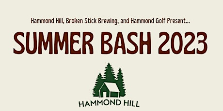 Hammond Hill Summer Bash