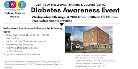 CWTC Diabetes Awareness Event primary image
