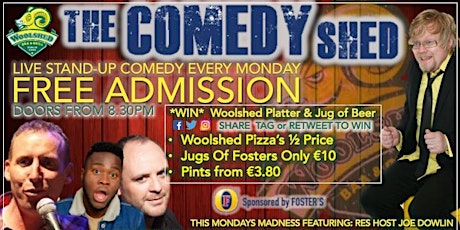 FREE LIVE STAND-UP COMEDY @ THE COMEDY SHED primary image