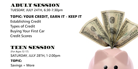 Financial Literacy Workshops for Adults and Teens primary image