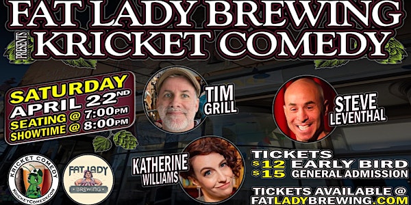 Kricket Comedy at Fat Lady Brewing