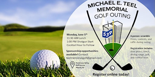Third Annual Michael E. Teel Memorial Golf Outing primary image