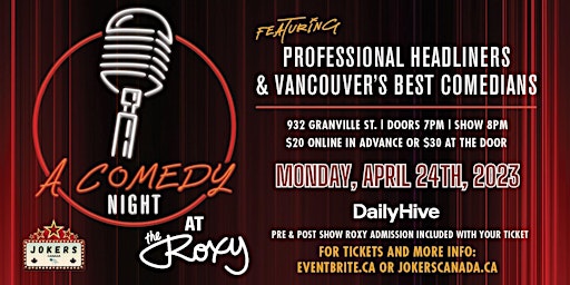 A Comedy Night At The Roxy