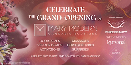Mary Modern Cannabis Boutique Grand Opening
