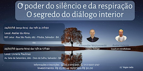 Imagem principal do evento  O poder do silêncio e da respiração O segredo do diálogo interior