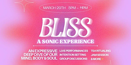 Bliss - A sonic experience @OBJX studio