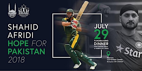 Shahid Afridi in Toronto: Hope for Pakistan primary image
