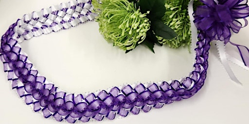 Deluxe Braided Ribbon Lei - Pearl City primary image