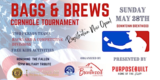 Bags & Brews Cornhole Tournament in Downtown Brentwood