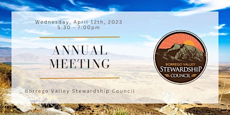 2023 Borrego Valley Stewardship Council Annual Meeting