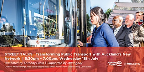 Street Talks: Transforming Public Transport with Auckland's New Network - with Anthony Cross primary image