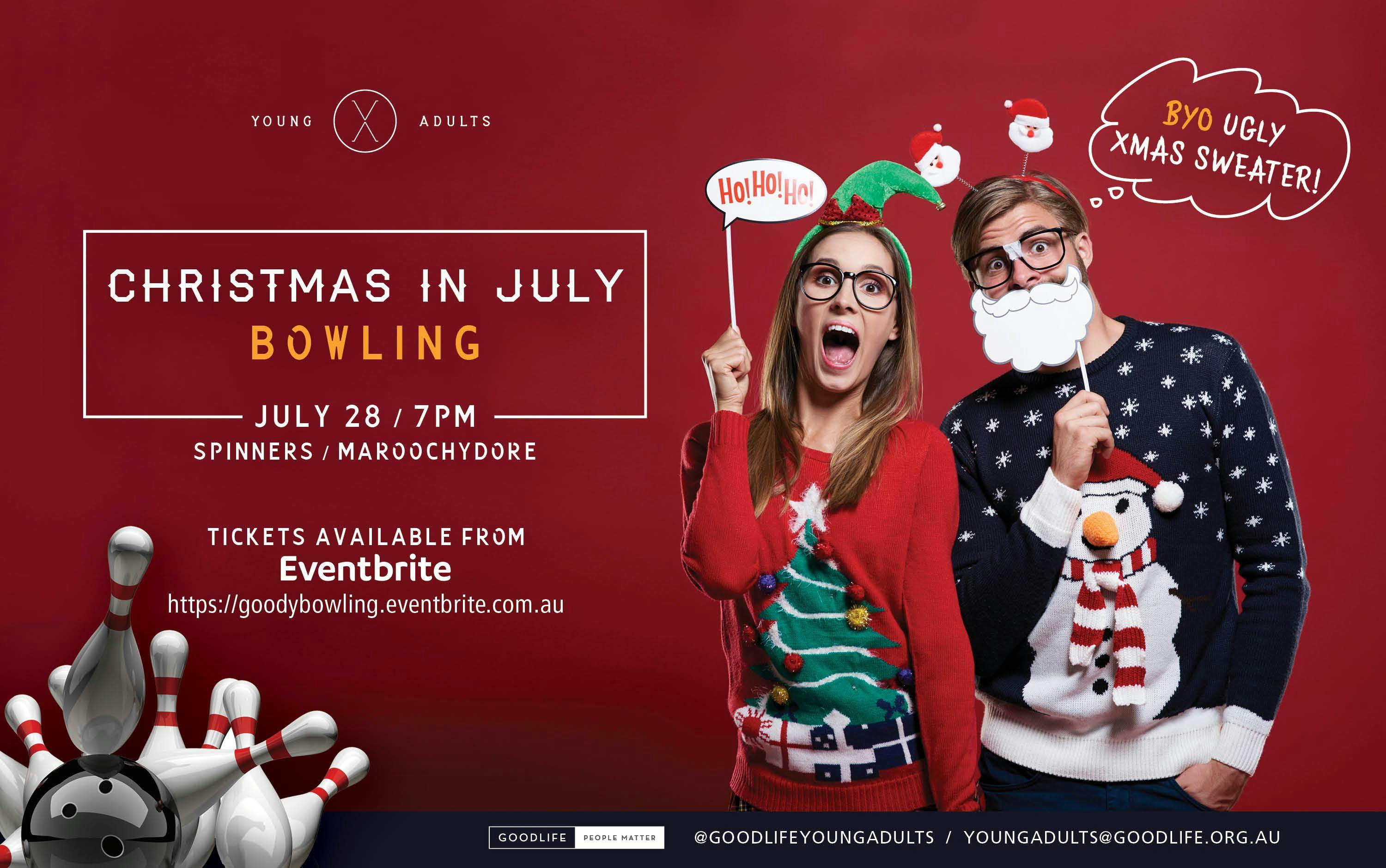 christmas in july bowling 28 jul 2018