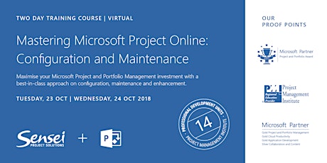 Mastering Microsoft Project Online: Configuration and Maintenance (VIRTUAL)  primary image