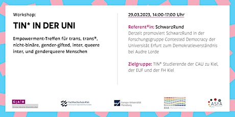 Hauptbild für TIN* in der Uni - Empowerment-Treffen für TIN* Studierende