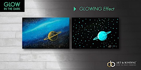 Glow Sip & Paint : Glow - Majestic Saturn
