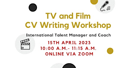 CV and Career Advice for TV, Film, Entertainment Industry Careers