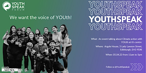 YouthSpeak Forum Scotland 2023