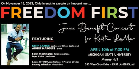 Freedom First: A Jazz Benefit Concert for Keith LaMar - EAST LANSING