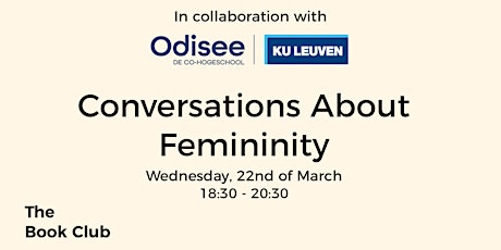 The Book Club x KU Leuven/Odisee - Conversation About Femininity