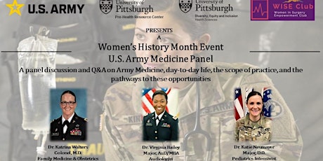Women's History Month Army Medicine Panel