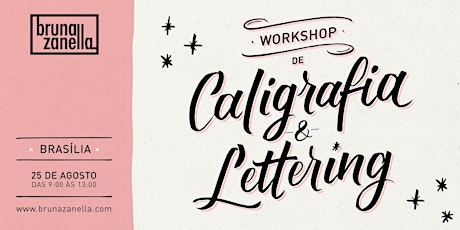 Imagem principal do evento Workshop de Caligrafia e Lettering com Bruna Zanella · 25 de Agosto