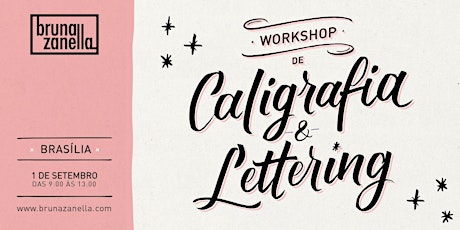 Imagem principal do evento Workshop de Caligrafia e Lettering com Bruna Zanella · 1 de Setembro