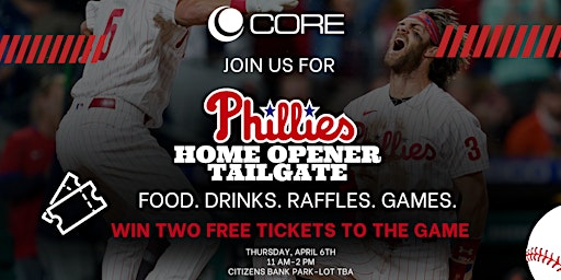 Phillies Home Opener Tailgate and Cookout
